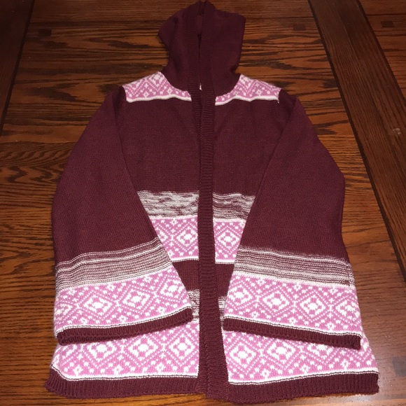 Girl’s Hooded Pink Republic Sweater Size 10/12 - Picture 2 of 16